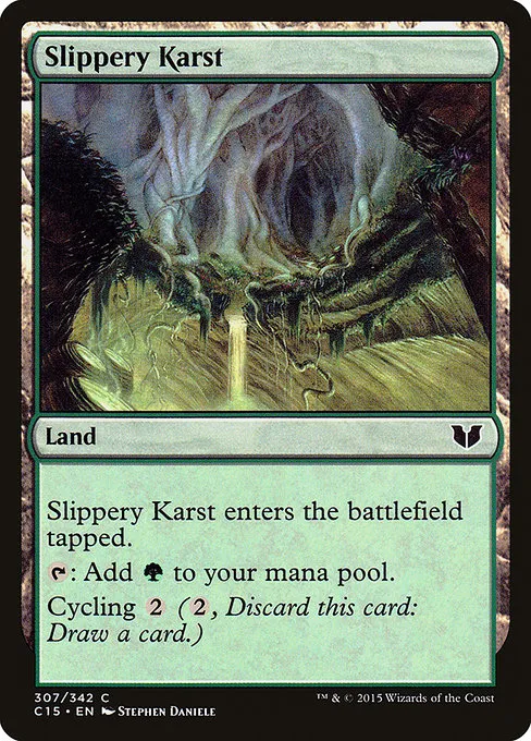 Slippery Karst · Commander 2015 307/342
