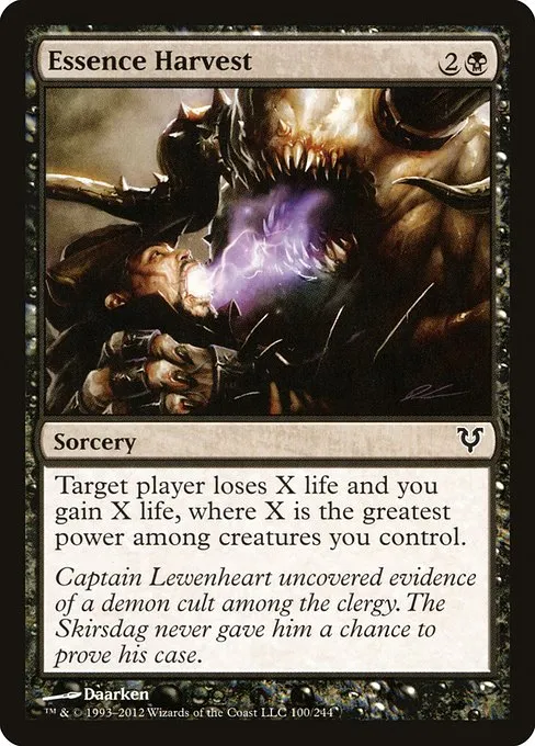 Essence Harvest · Avacyn Restored 100/244