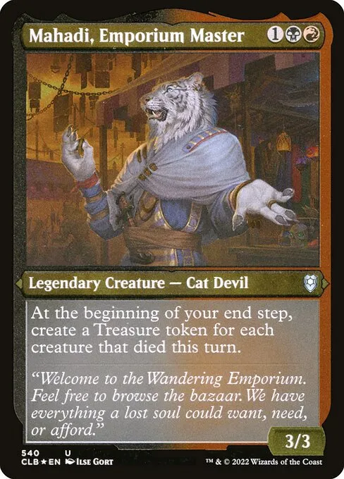 Mahadi, Emporium Master · Commander Legends: Battle for Baldur's Gate 540/936