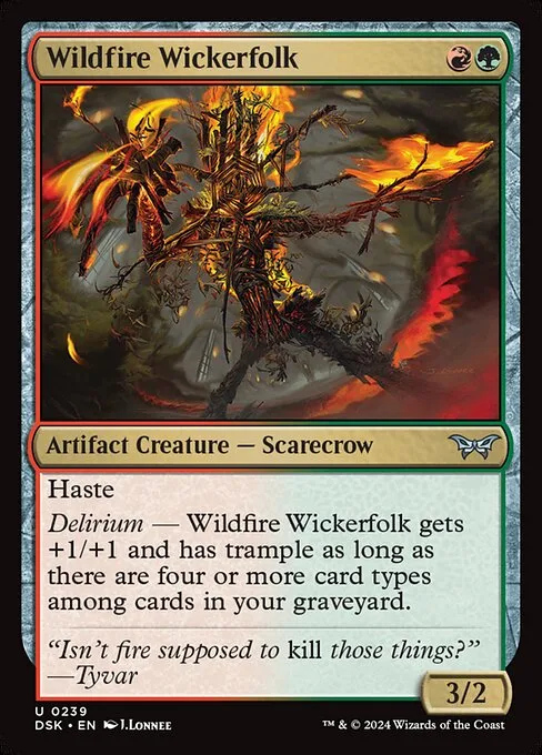Wildfire Wickerfolk · Duskmourn: House of Horror 239/419