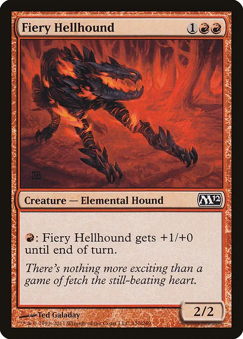 Fiery Hellhound · Magic 2012 130/249