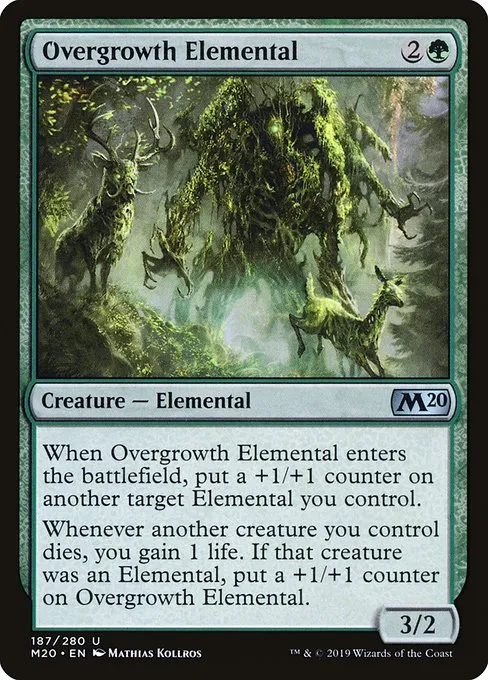 Overgrowth Elemental · Core Set 2020 187/346