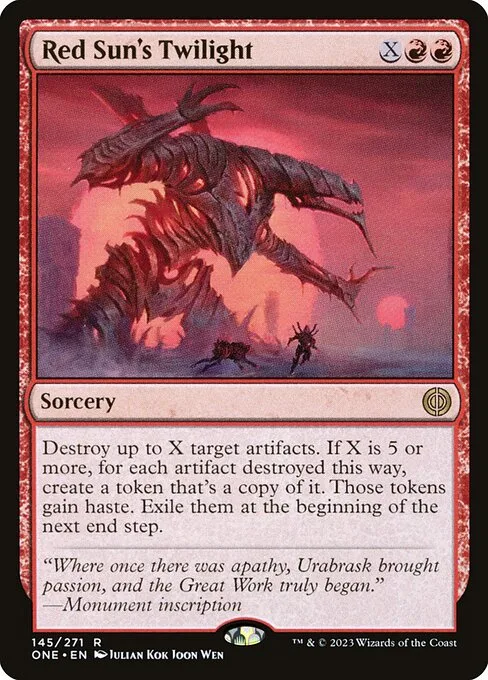 Red Sun's Twilight · Phyrexia: All Will Be One 145/479