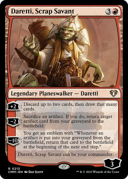 Daretti, Scrap Savant · Commander Masters 213/1067