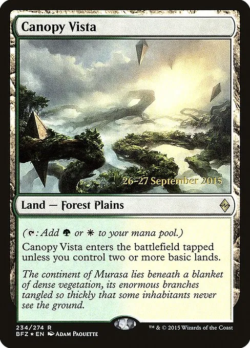 Canopy Vista · Battle for Zendikar Promos 234s/90