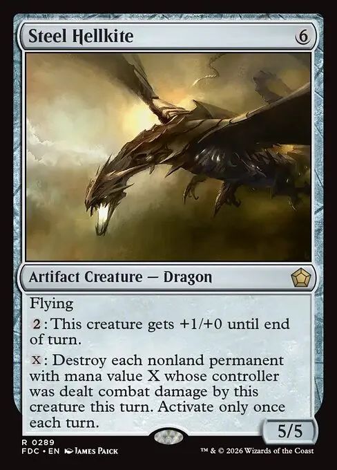 Steel Hellkite · Foundations Commander 289/3