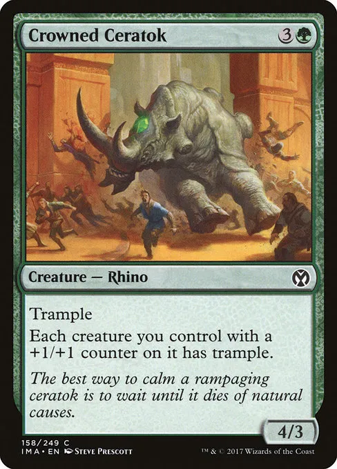 Crowned Ceratok · Iconic Masters 158/249