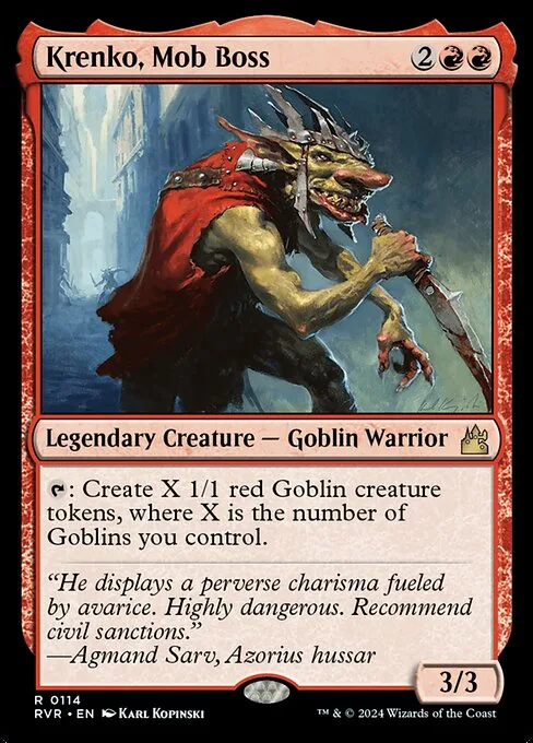 Krenko, Mob Boss · Ravnica Remastered 114/531