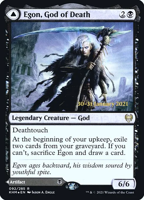 Egon, God of Death // Throne of Death · Kaldheim Promos 92s/158