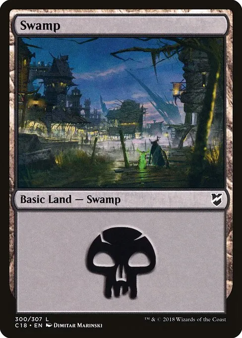 Swamp · Commander 2018 300/307