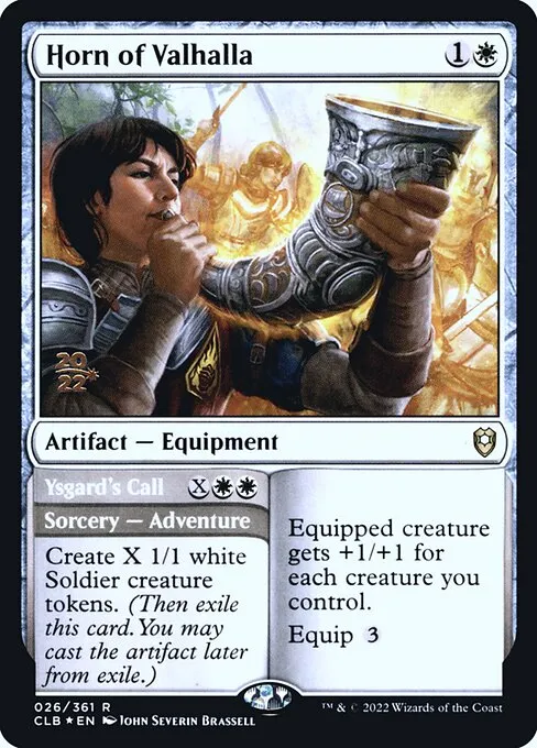 Horn of Valhalla // Ysgard's Call · Battle for Baldur's Gate Promos 26s/104