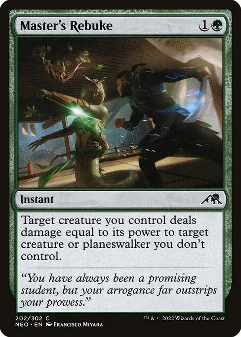 Master's Rebuke · Kamigawa: Neon Dynasty 202/531
