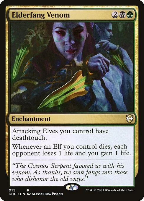 Elderfang Venom · Kaldheim Commander 15/119