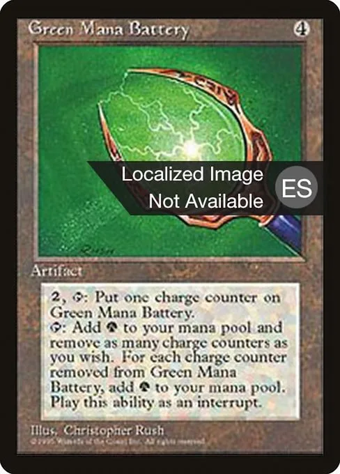 Green Mana Battery · Fourth Edition Foreign Black Border 323/378