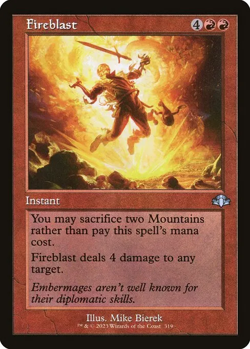 Fireblast · Dominaria Remastered 319/457