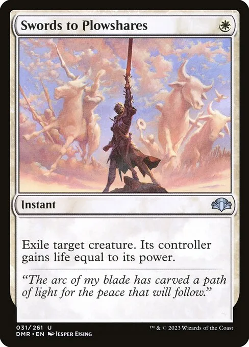 Swords to Plowshares · Dominaria Remastered 31/457