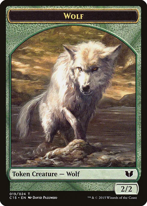 Wolf · Commander 2015 Tokens 19/25