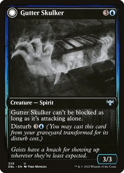 Gutter Skulker // Gutter Shortcut · Innistrad: Double Feature 329/535