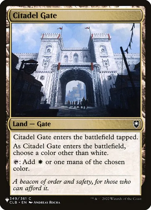 Citadel Gate · The List CLB-349/5050