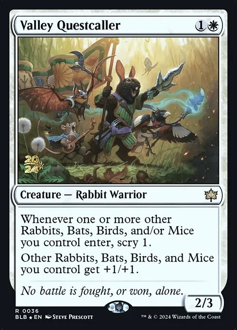 Valley Questcaller · Bloomburrow Promos 36s/160