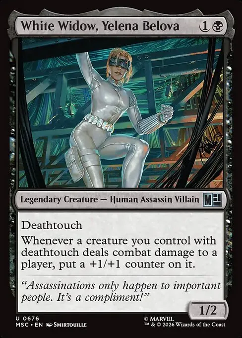 White Widow, Yelena Belova · Marvel Super Heroes Commander 676/9