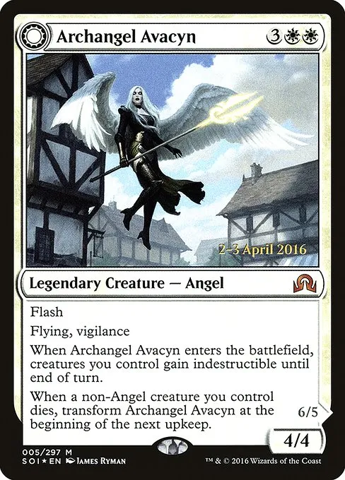 Archangel Avacyn // Avacyn, the Purifier · Shadows over Innistrad Promos 5s/90
