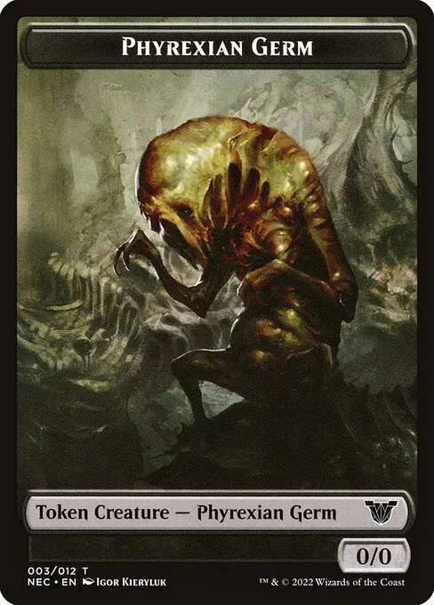 Phyrexian Germ · Neon Dynasty Commander Tokens 3/12