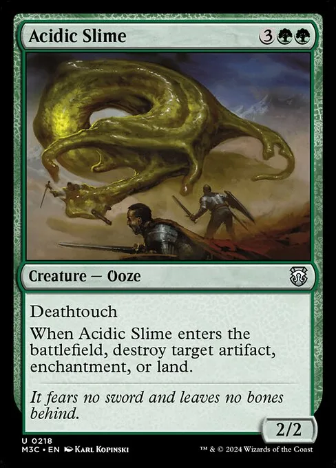 Acidic Slime · Modern Horizons 3 Commander 218/398
