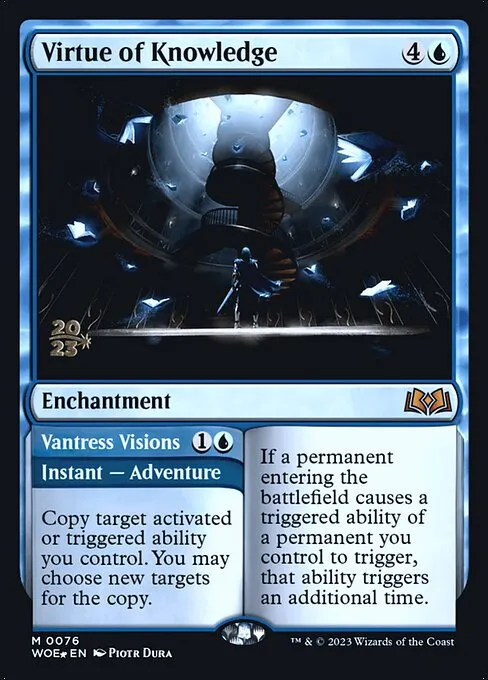 Virtue of Knowledge // Vantress Visions · Wilds of Eldraine Promos 76s/160