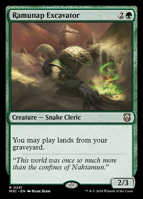 Ramunap Excavator · Modern Horizons 3 Commander 241/398