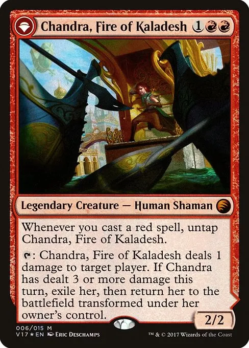 Chandra, Fire of Kaladesh // Chandra, Roaring Flame · From the Vault: Transform 6/16