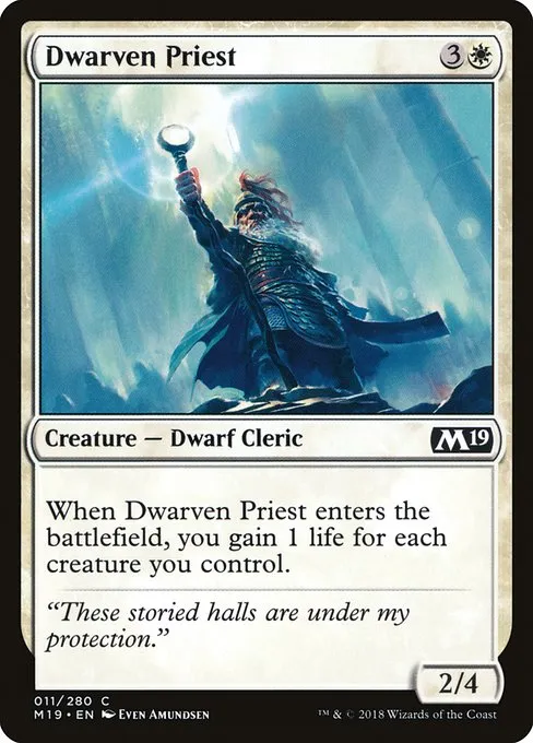 Dwarven Priest · Core Set 2019 11/314