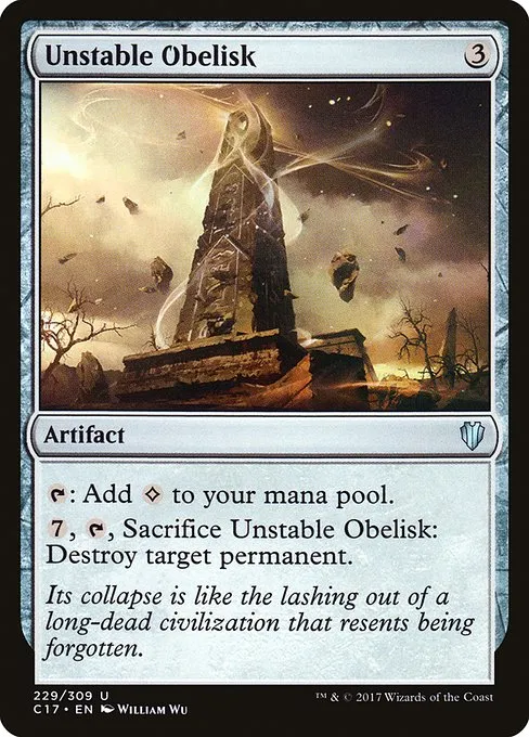 Unstable Obelisk · Commander 2017 229/309