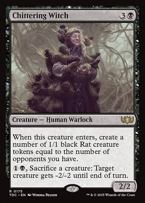 Chittering Witch · Tarkir: Dragonstorm Commander 175/413