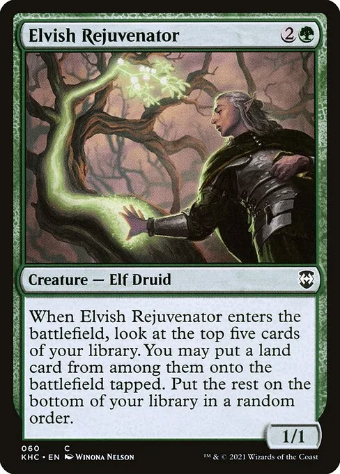 Elvish Rejuvenator · Kaldheim Commander 60/119