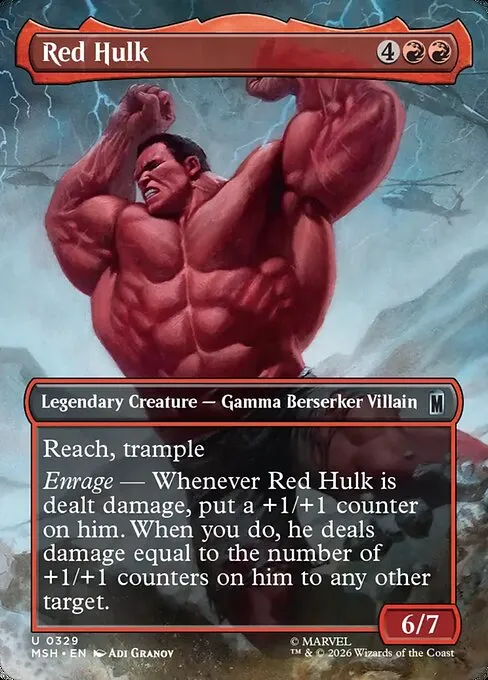 Red Hulk · Marvel Super Heroes 329/24