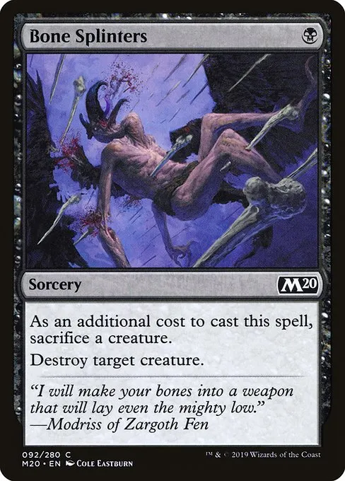 Bone Splinters · Core Set 2020 92/346