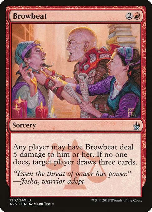 Browbeat · Masters 25 123/249