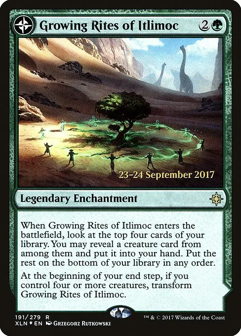 Growing Rites of Itlimoc // Itlimoc, Cradle of the Sun · Ixalan Promos 191s/120