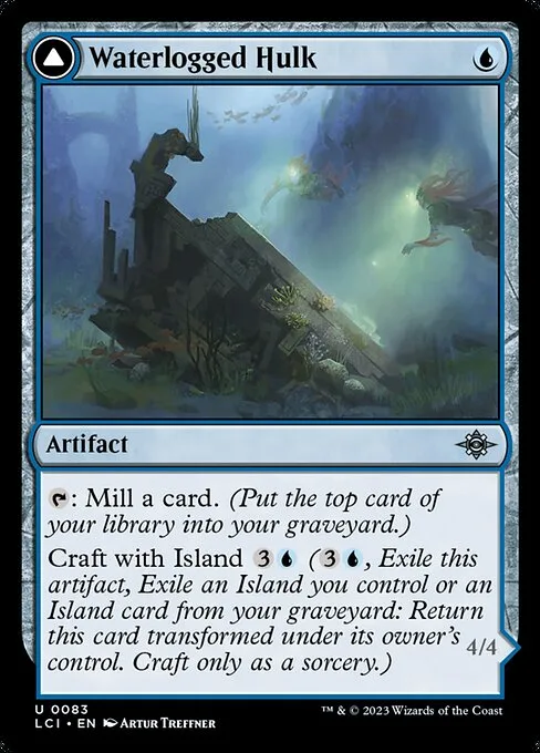 Waterlogged Hulk // Watertight Gondola · The Lost Caverns of Ixalan 83/416