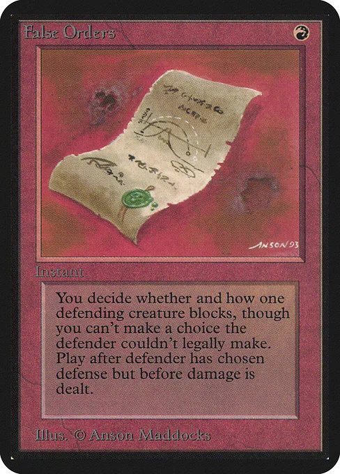 False Orders · Limited Edition Alpha 147/295