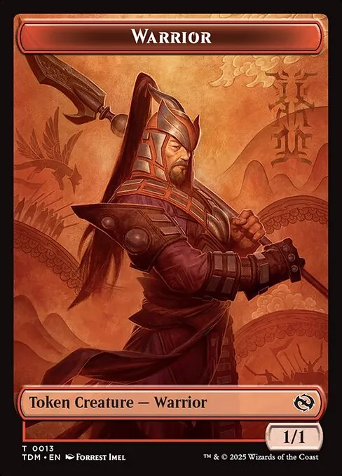 Warrior · Tarkir: Dragonstorm Tokens 13/16
