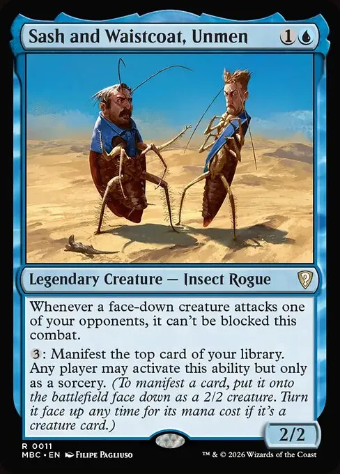 Sash and Waistcoat, Unmen · Mystery Booster: Commander Edition 11/2