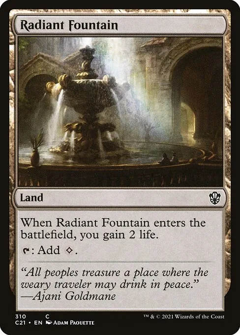 Radiant Fountain · Commander 2021 310/409