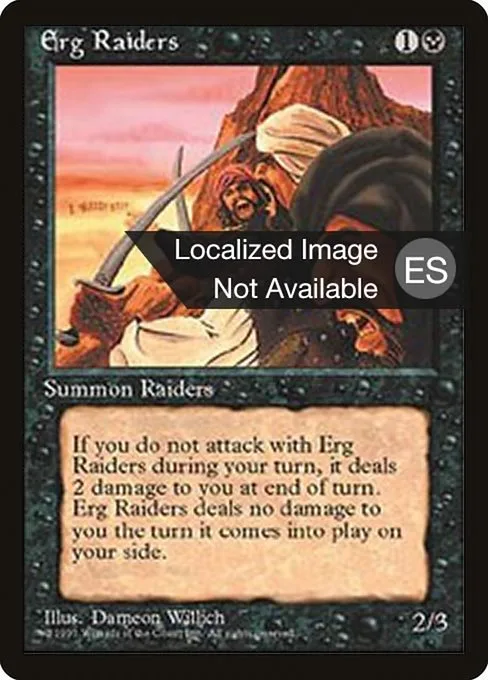 Erg Raiders · Fourth Edition Foreign Black Border 135/378