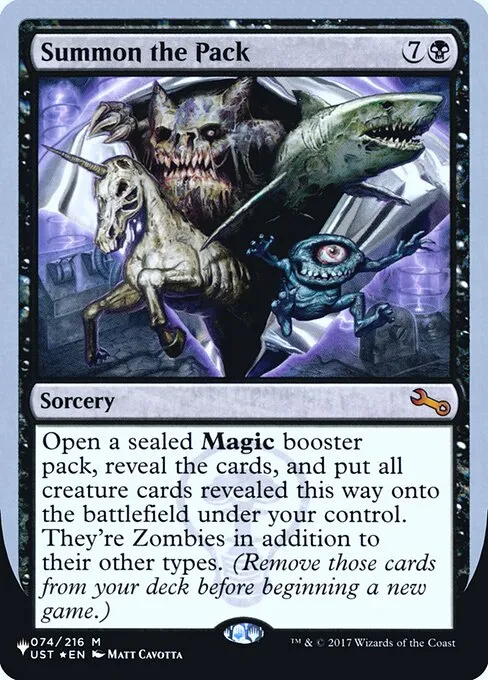 Summon the Pack · The List (Unfinity Foil Edition) 25/62