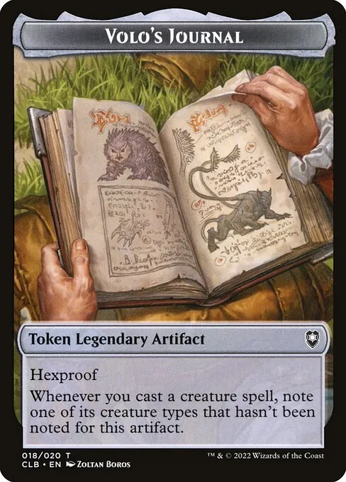 Volo's Journal · Battle for Baldur's Gate Tokens 18/51