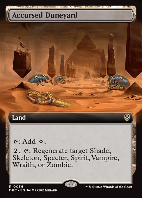 Accursed Duneyard · Aetherdrift Commander 36/184