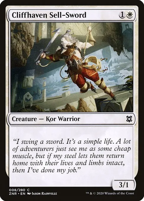 Cliffhaven Sell-Sword · Zendikar Rising 8/407