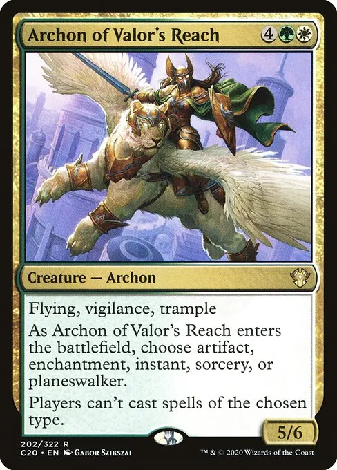 Archon of Valor's Reach · Commander 2020 202/322